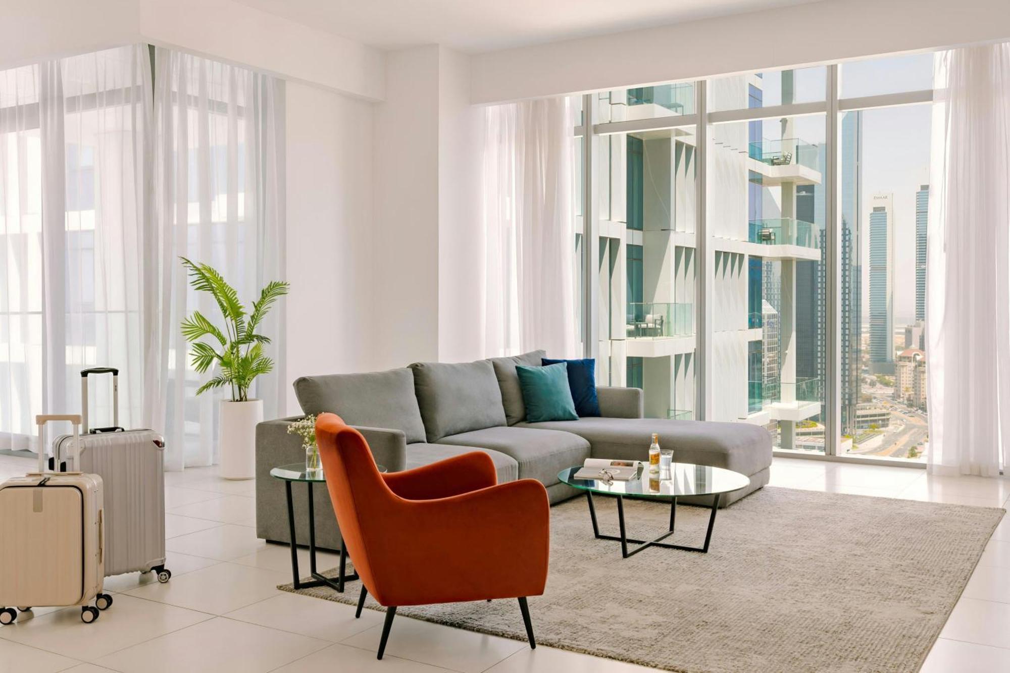 Apartment mit 3 Schlafzimmern und Blick auf Burj Khalifa